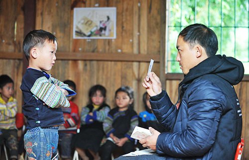 Dedicated teachers in mountainous area